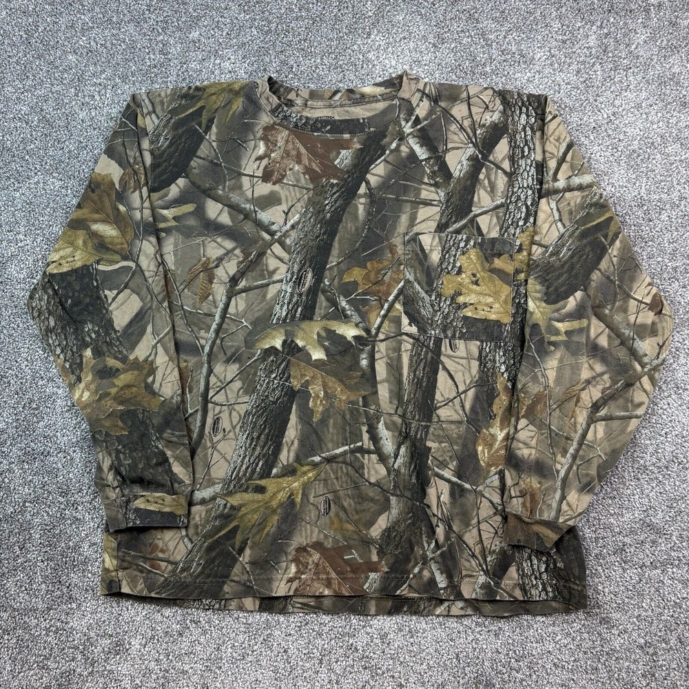 Vintage y2k Outfitters Ridge Camo Shirt Mens XL Realtree Camouflage Long Sleeve